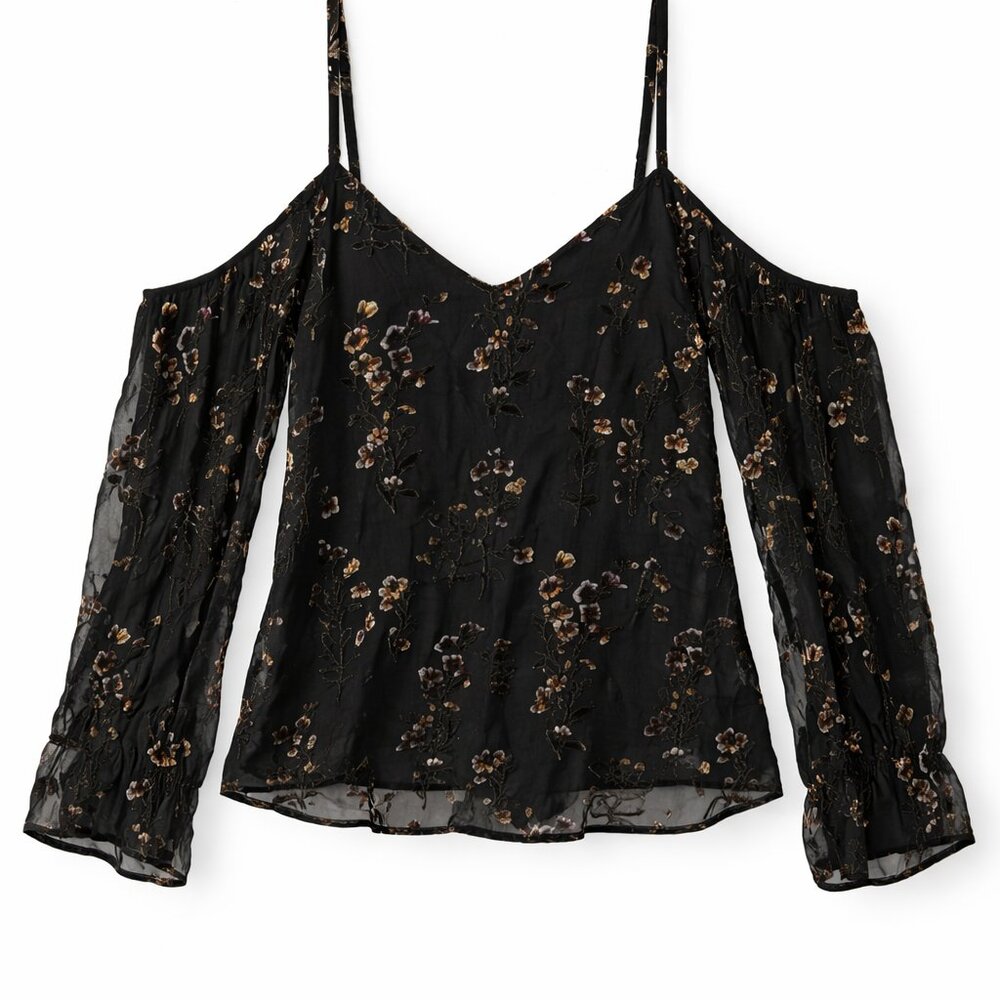 Black Floral Velvet Whimsigoth Camisole LoveSam Romantic Goth Dark Feminine Boho